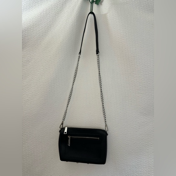 Rebecca Minkoff Avery Saffiano Black Leather Crossbody Bag - Picture 14 of 14